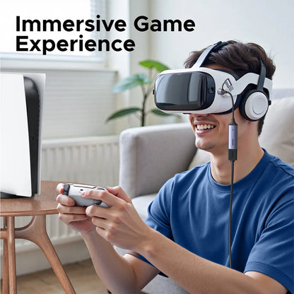 UGREEN CM629 HDMI Video Capture Card Connected to VR Headset and Console for Immersive Gaming tpstech.in