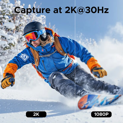 UGREEN CM629 Video Capture Card 2K at 30Hz vs 1080P Clarity Comparison tpstech.in