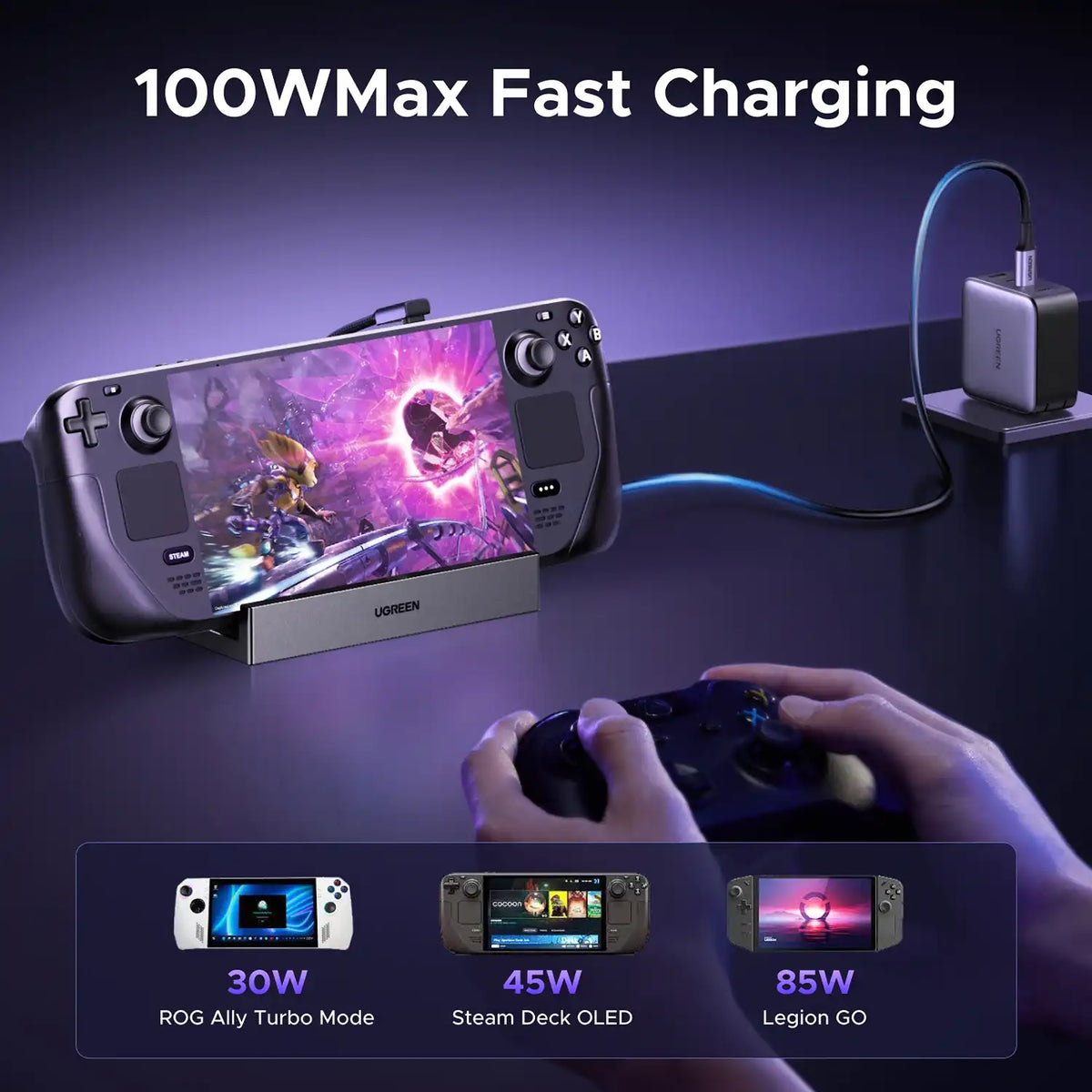 UGREEN CM800 55733 Gaming Dock 1000Mbps Gigabit Ethernet Wired LAN Connection -tpstech.in
