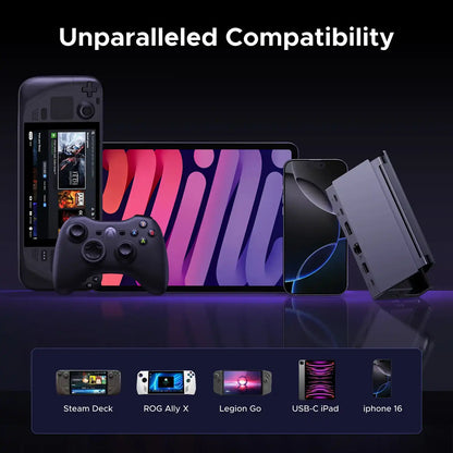 UGREEN CM800 55733 USB-C Gaming Dock Multi Angle Foldable Stand Positions -tpstech.in