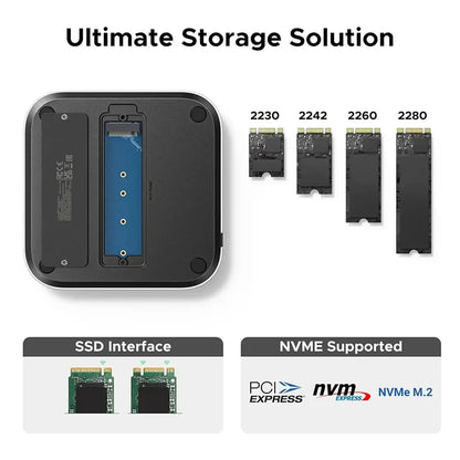UGREEN CM841 65487 Mac mini M4 Dock M.2 NVMe SSD Slot Supporting 2230 2242 2260 2280 Sizes -tpstech.in