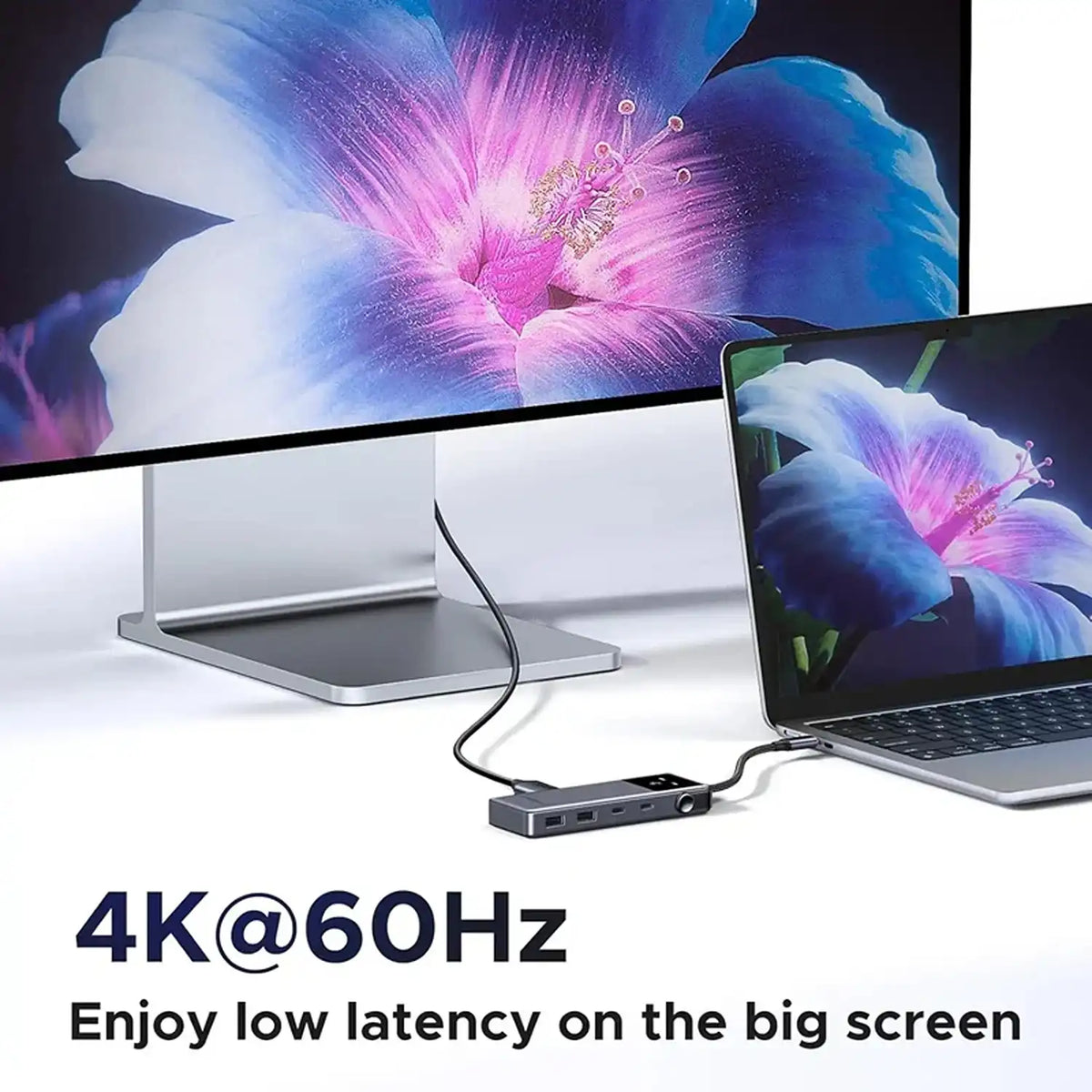 UGREEN CM889 75177 Uno 6-in-1 USB-C Hub 4K 60Hz HDMI External Monitor Setup -tpstech.in