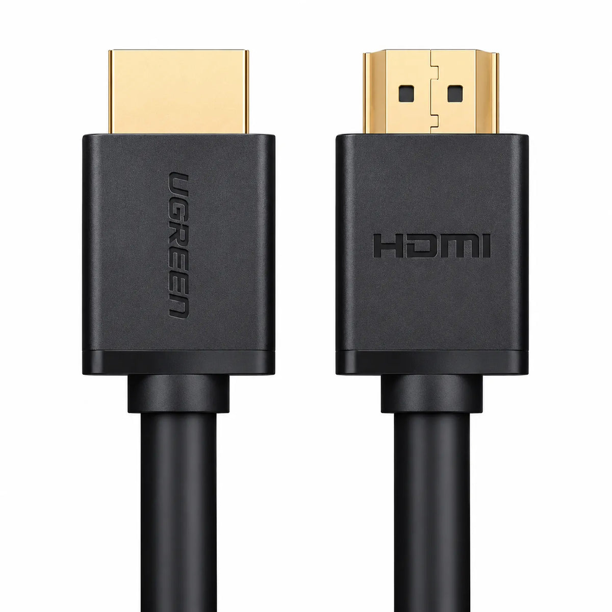 Front and Back View of Gold-Plated Connectors on UGREEN HD104 HDMI 2.0 4K Male to Male Cable -tpstech.in