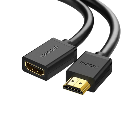 UGREEN HD107 HDMI Extension Cable 2M 4K Support Black Male to Female HDMI Ports View tpstech.in