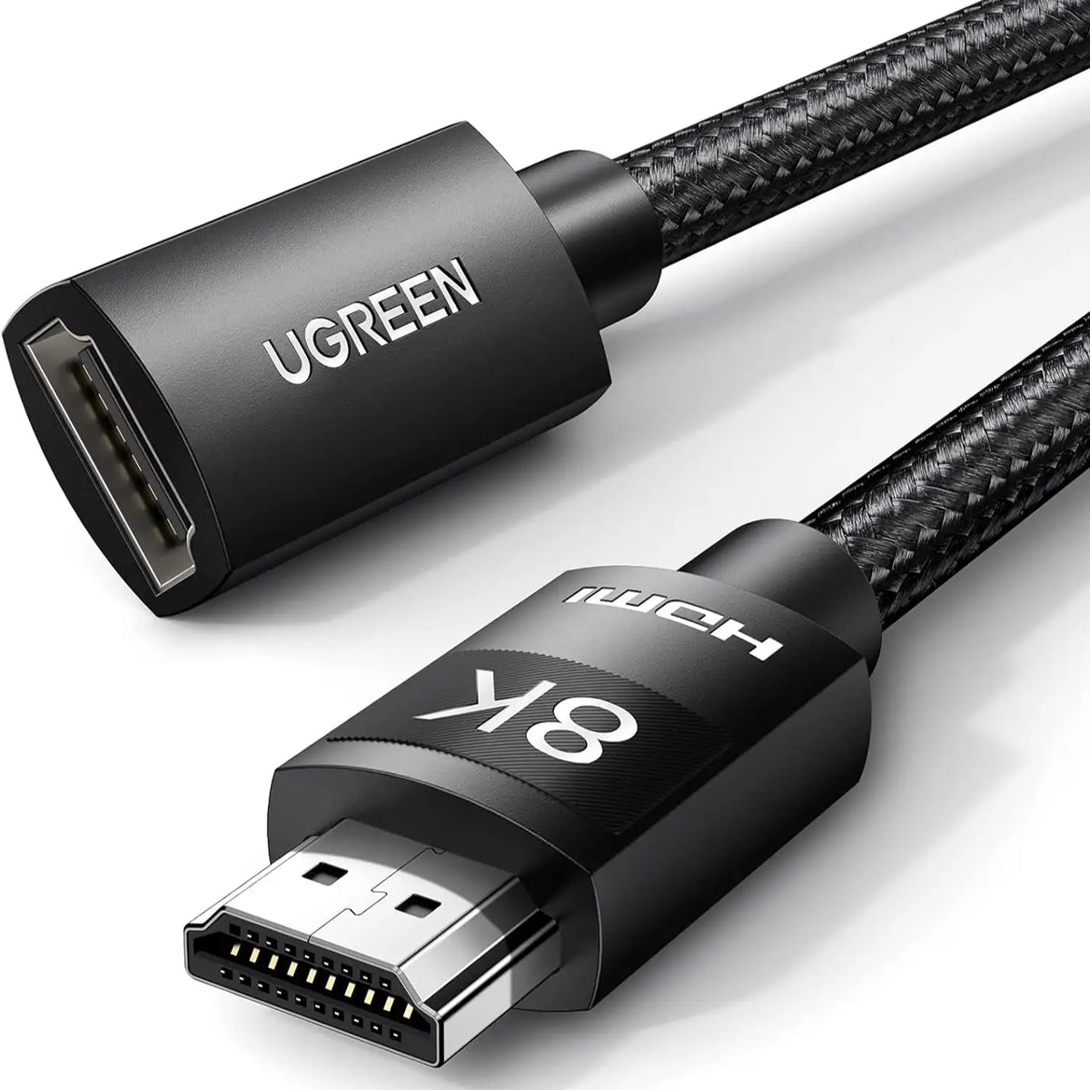 UGREEN HD151 HDMI 2.1 Extension Cable 1m 8K Support Male to Female Braided Connectors tpstech.in