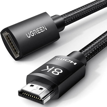 UGREEN HD151 HDMI 2.1 Extension Cable 1m 8K Support Male to Female Braided Connectors tpstech.in