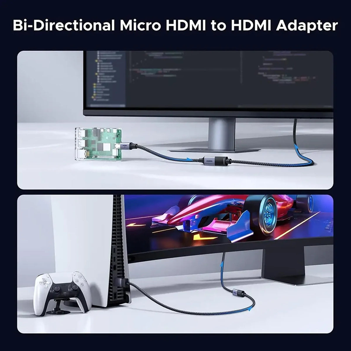 Immersive Home Cinema Audio Visual Experience with Dolby Vision, DTS, and Dynamic HDR via UGREEN HD182 Adapter -tpstech.in
