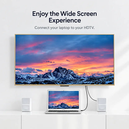 UGREEN MM101 30449 HDMI to VGA Cable 1.5m 1080p Laptop Mirroring to Big Screen HDTV Setup tpstech.in