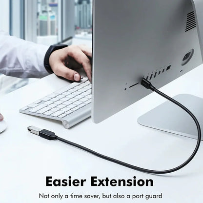 UGREEN US129 USB 3.0 Extension Cable Connected to Desktop Computer Port Guard -tpstech.in