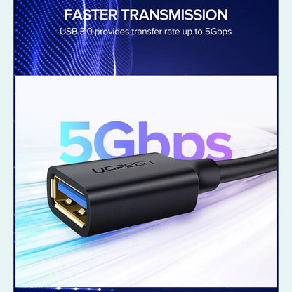UGREEN US129 USB 3.0 Extension Cable 5Gbps Faster Transmission Female Port -tpstech.in