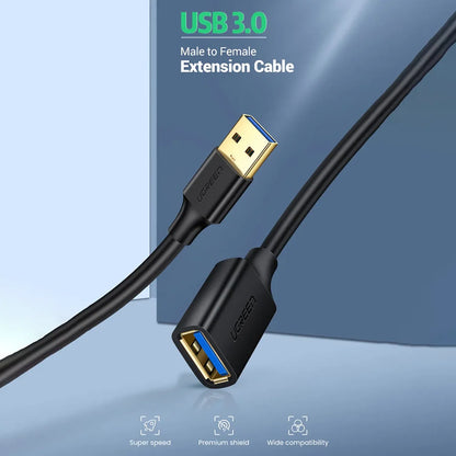 UGREEN US129 USB 3.0 Male to Female Extension Cable Features and Overview -tpstech.in