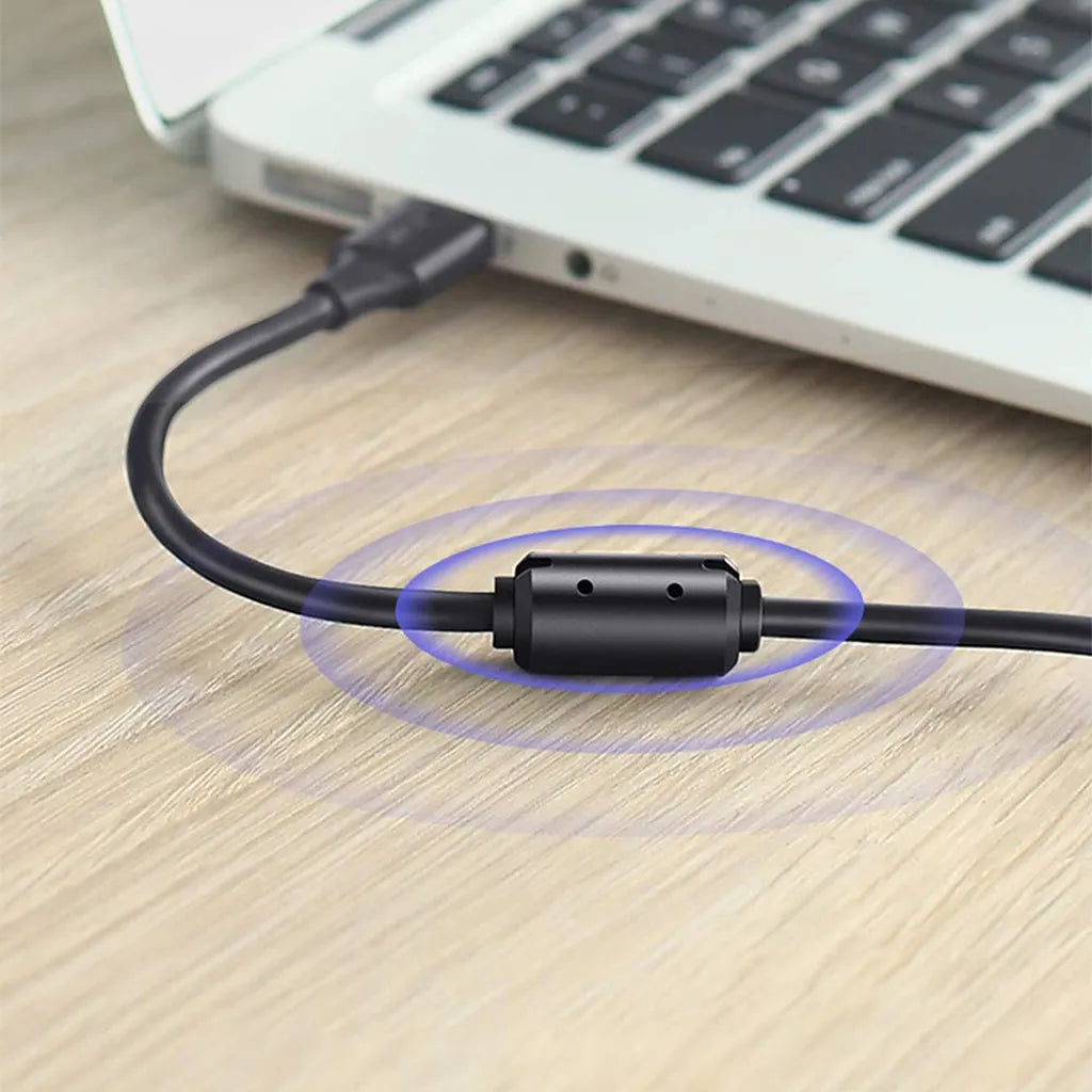 UGREEN US135 USB 2.0 Printer Cable USB-A to USB-B Built-in Ferrite Core for Signal Clarity -tpstech.in