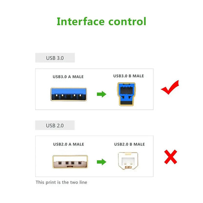UGREEN US210 10372 USB 3.0 Type-B Interface Control and Compatibility Comparison -tpstech.in