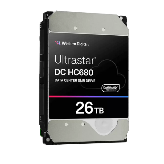 Western Digital Ultrastar DC HC680 26TB 3.5" SATA 7200RPM Data Center Enterprise NAS Hard Drive