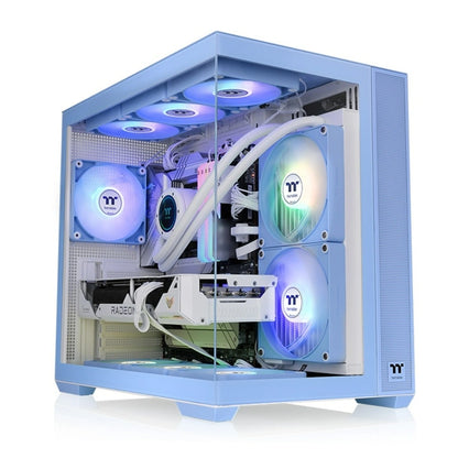 Thermaltake View 380 TG ARGB ATX Mid Tower Cabinet (Hydrangea Blue)