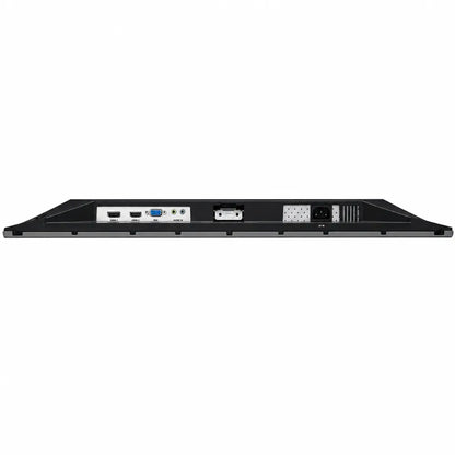 ViewSonic VX2476-SMHD-3 24 inch Full HD IPS monitor rear connectivity ports with HDMI, VGA, DisplayPort and audio input.