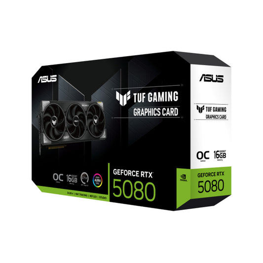 ASUS TUF Gaming GeForce RTX 5080 16GB GDDR7 OC Edition Triple Fan Graphics Card