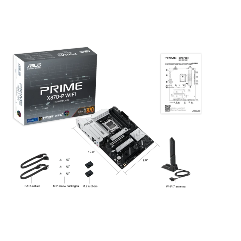 ASUS PRIME X870-P WIFI AMD AM5 DDR5 ATX Motherboard