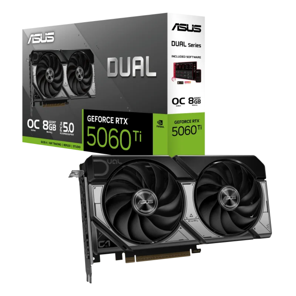 ASUS Dual GeForce RTX 5060 Ti 8GB GDDR7 OC Edition Graphics Card