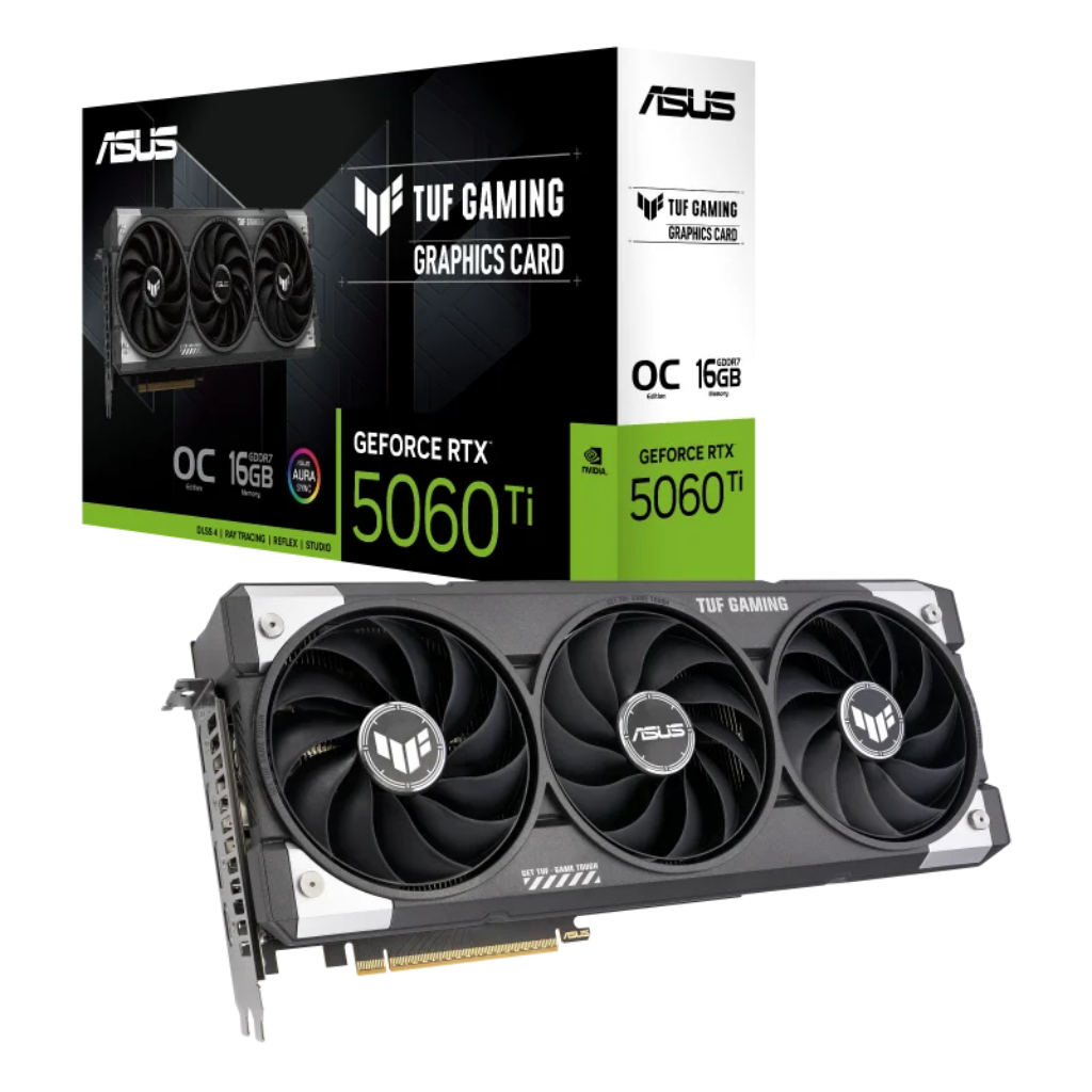 ASUS TUF Gaming GeForce RTX 5060 Ti 16GB GDDR7 OC Edition Graphics Card
