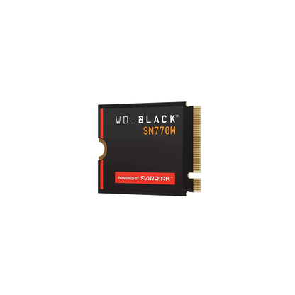 WD_BLACK SN770M compact M.2 2230 NVMe SSD left side product view powered by SanDisk -tpstech.in