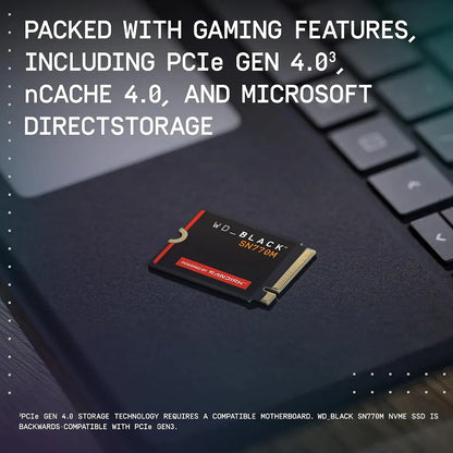 WD_BLACK SN770M NVMe SSD with PCIe Gen 4, nCache 4.0 and Microsoft DirectStorage support -tpstech.in