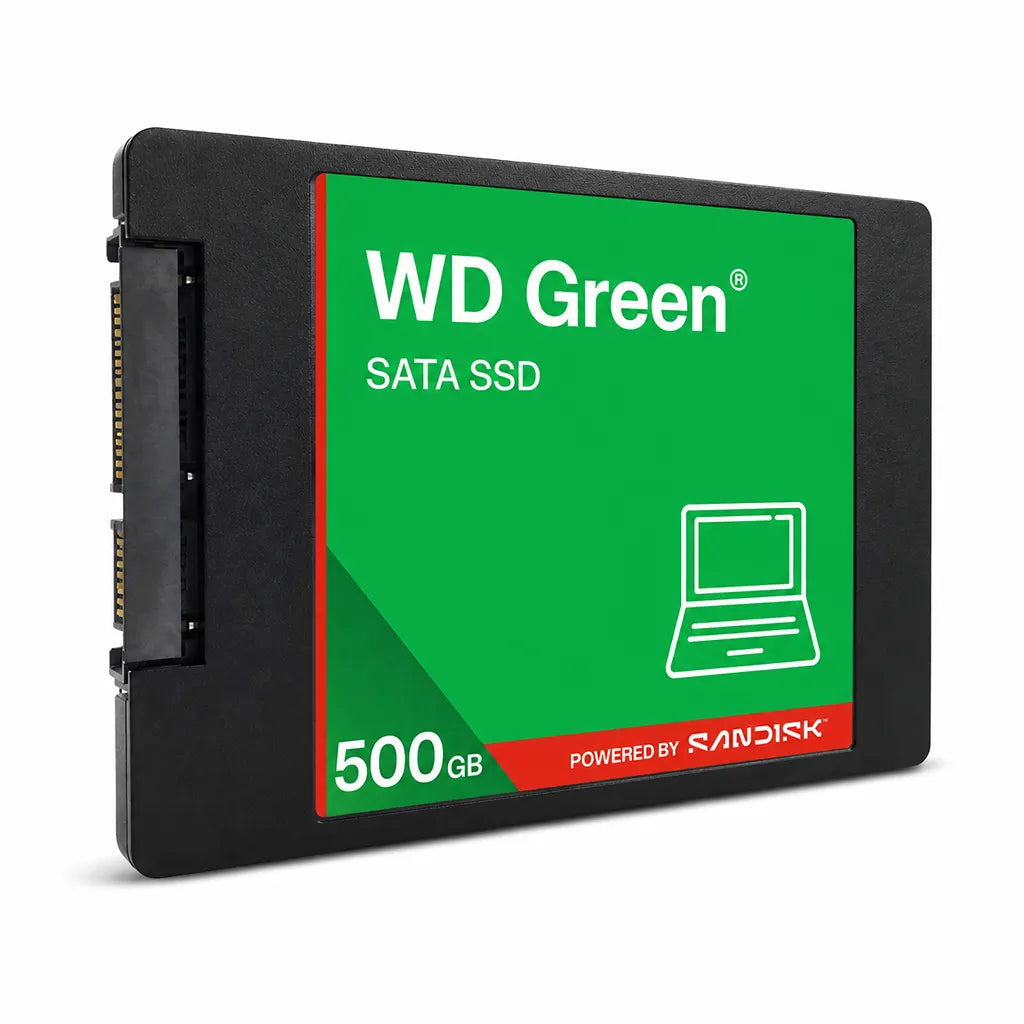 WD Green 500GB 2.5-inch SATA SSD front view internal solid state drive-tpstech.in