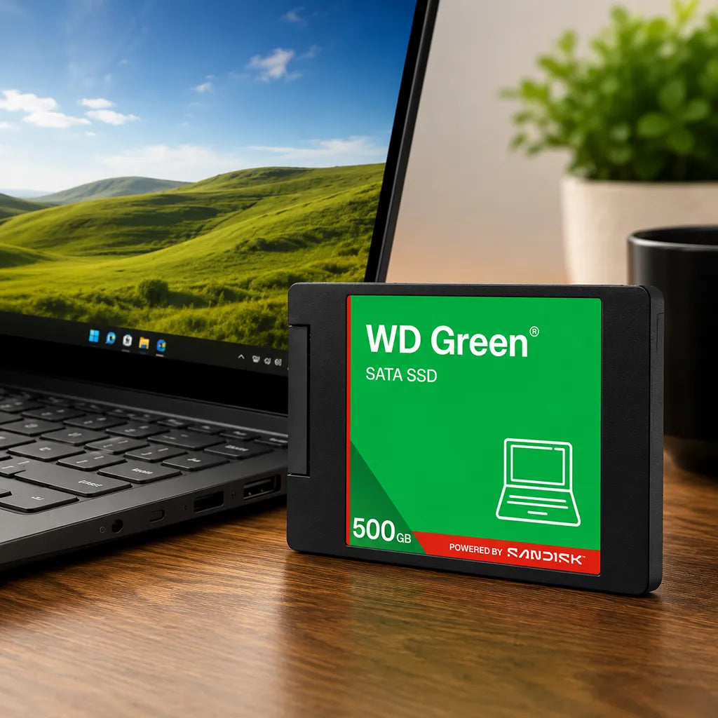 WD Green 500GB SATA SSD for laptop storage upgrade and faster everyday performance-tpstech.in