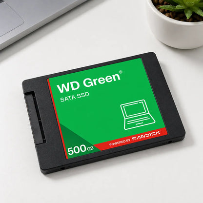 WD Green 500GB 2.5-inch SATA SSD top view for compatible laptops and desktop PCs-tpstech.in