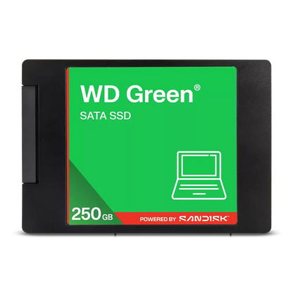 WD Green WDS250G5G0A 250GB 2.5 Inch SATA Internal SSD front view with product label -tpstech.in