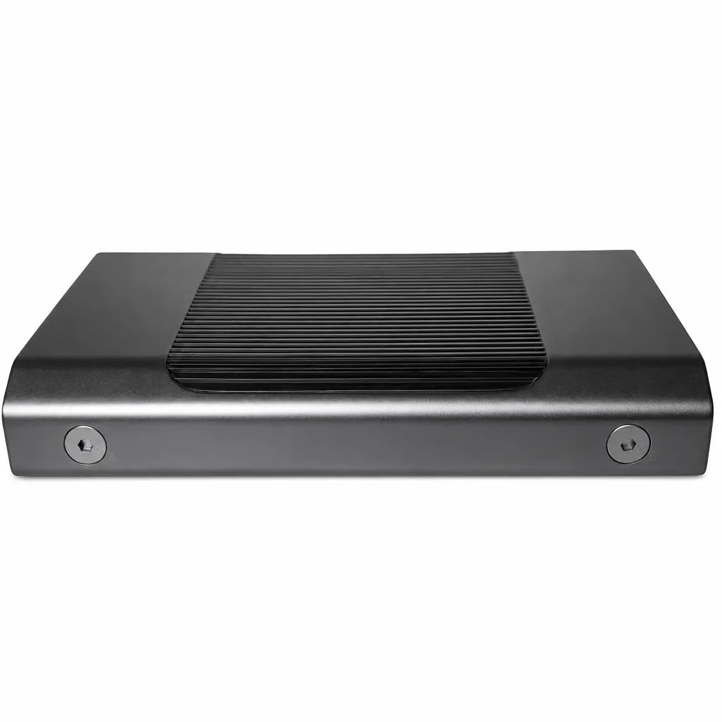 Top angled view of the Western Digital G-DRIVE 22TB USB-C desktop hard drive with stackable aluminum enclosure.