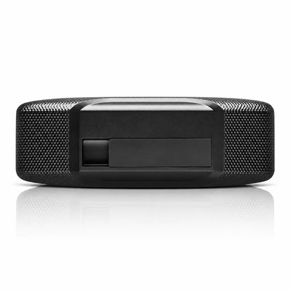 Bottom view of the Western Digital G-DRIVE ArmorATD 4TB portable external hard drive.