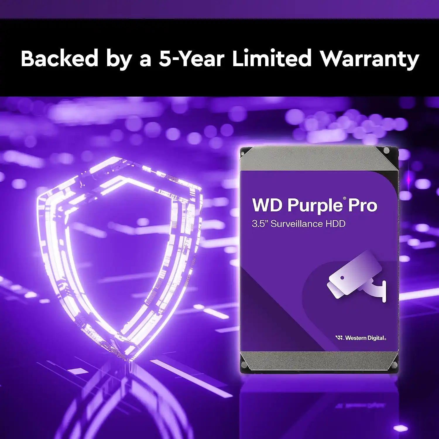 Western Digital Purple Pro 14TB 3.5 Inch surveillance hard disk drive backed by a 5-year limited warranty -tpstech.in