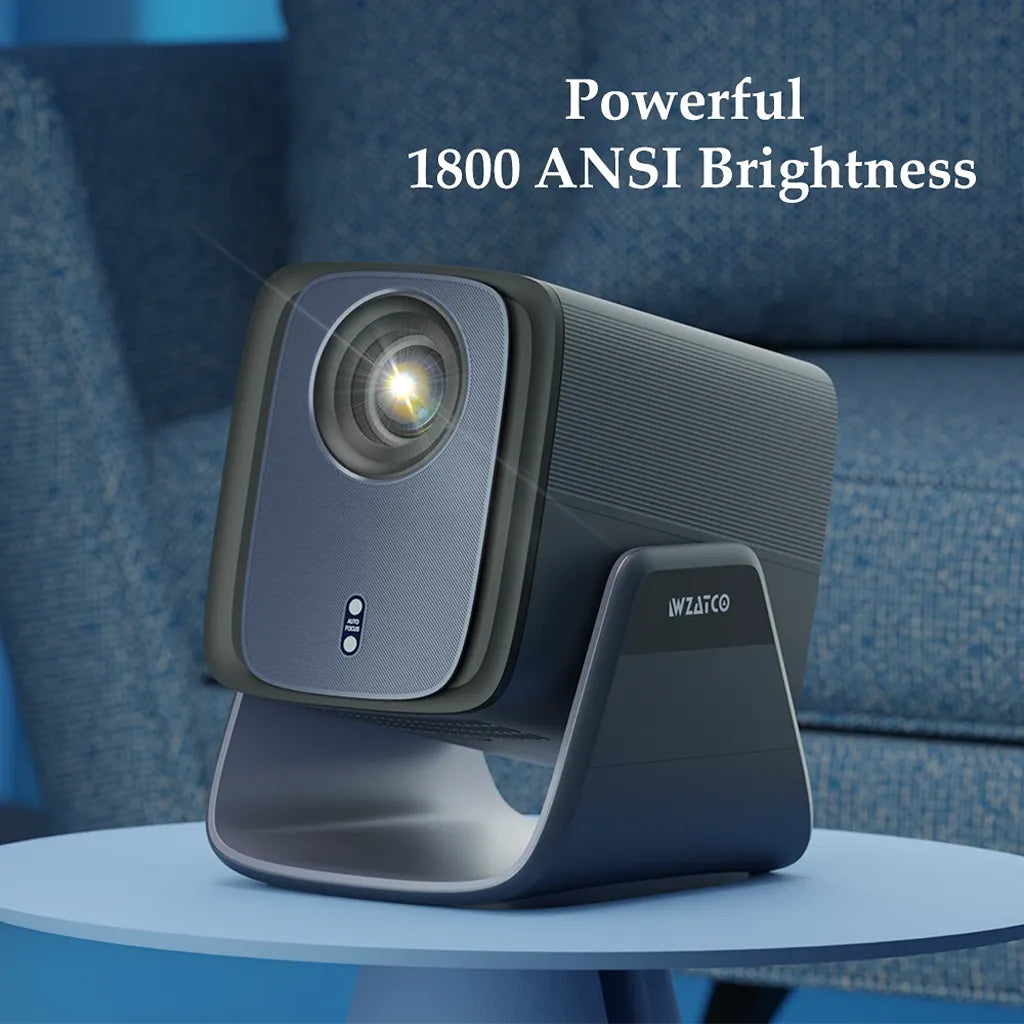 WZATCO Blaze Max 1800 ANSI ultra bright Full HD projector for clear home entertainment viewing -tpstech.in