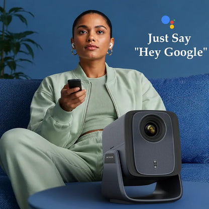 WZATCO Blaze Max Google TV smart projector with Google Assistant voice control -tpstech.in