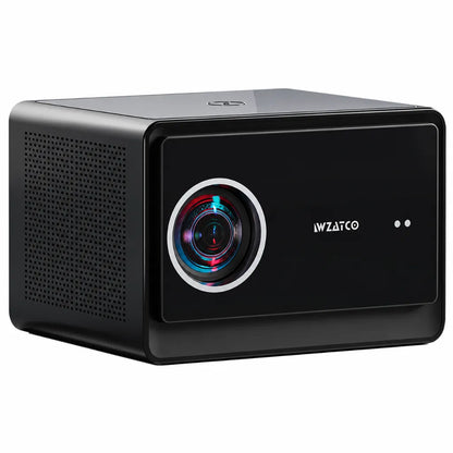 WZATCO Legend GT Google TV Smart Projector front view with 2500 ANSI brightness, Full HD resolution and sealed optical engine.