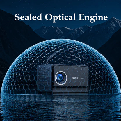 WZATCO Legend GT Smart Projector with advanced sealed optical engine for improved durability, dust protection and consistent image quality.