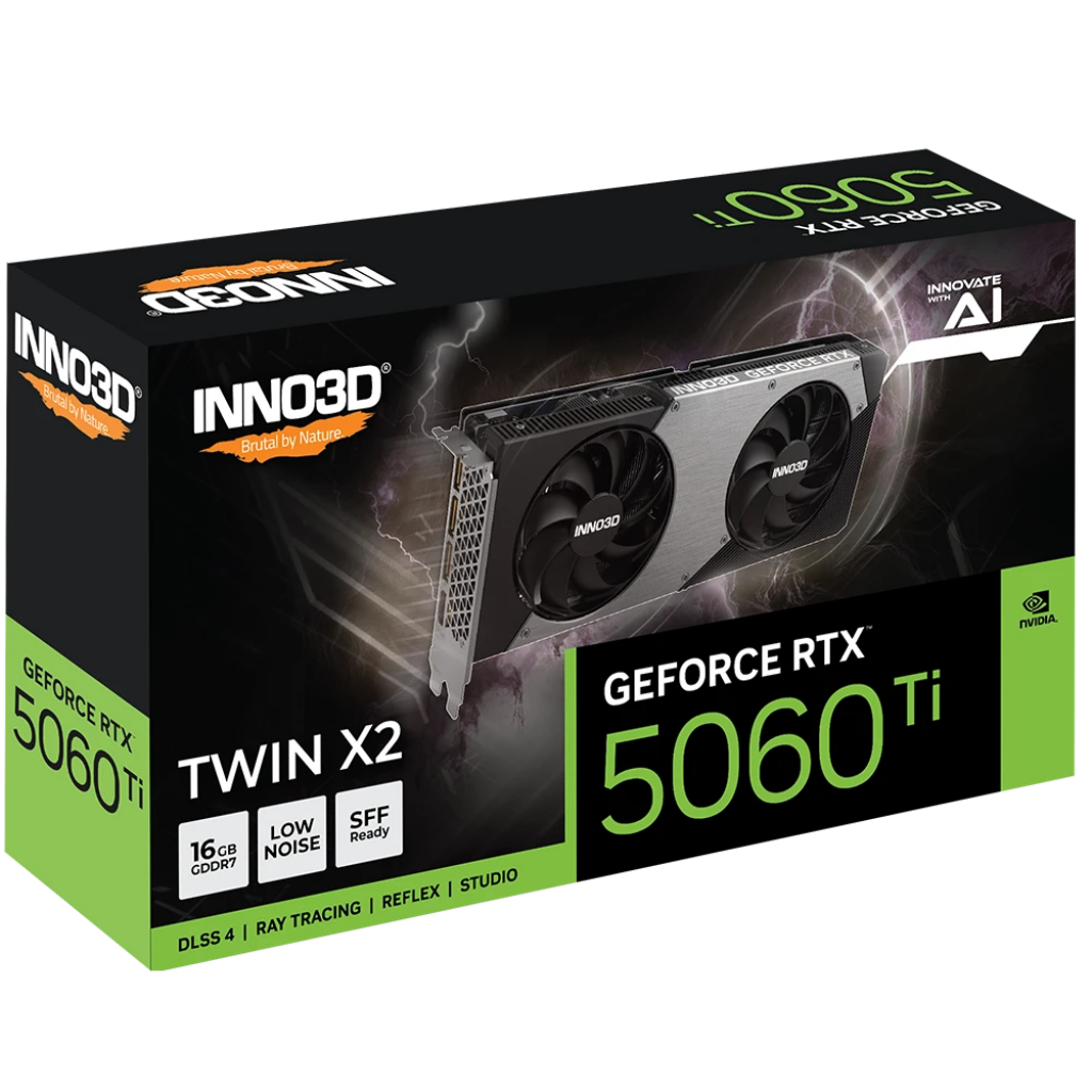 INNO3D GeForce RTX 5060 Ti 16GB TWIN X2 GDDR7 Graphics Card