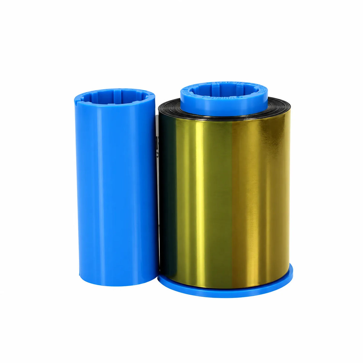 Zebra 800015-440IN card printer ribbon blue core and roll detail-tpstech.in