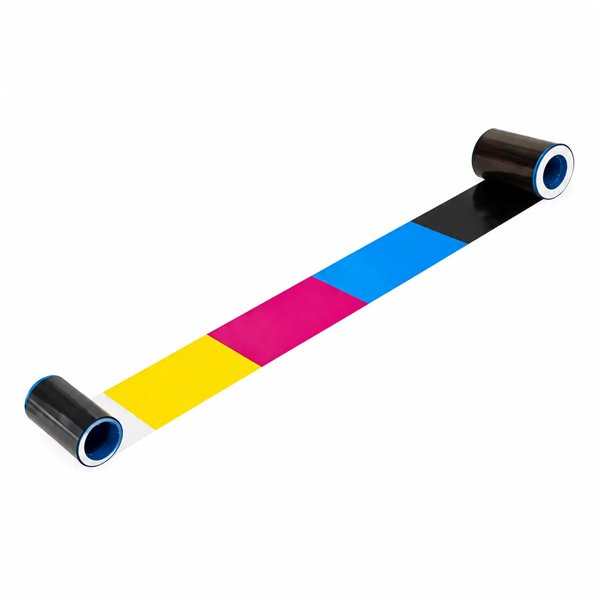 Zebra 800015-440IN YMCKO color ribbon roll with yellow magenta cyan and black panels-tpstech.in