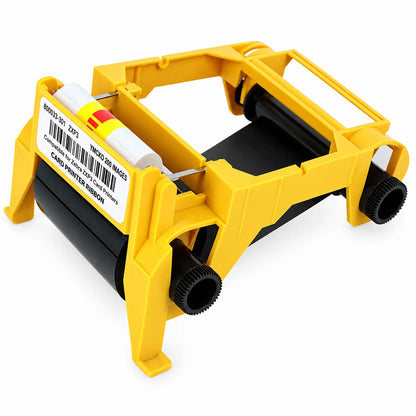 Zebra 800033-301 black ribbon for ZXP3 card printer front roll view with 2000 images -tpstech.in