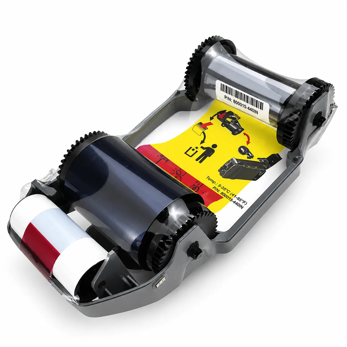 Zebra 800300-252HH YMCKO ribbon for ZC300 card printer -tpstech.in
