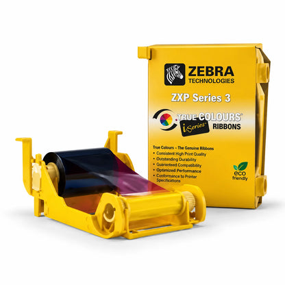 Zebra ZXP3 800033-336IN True Colours half panel ribbon with ZXP Series 3 packaging -tpstech.in