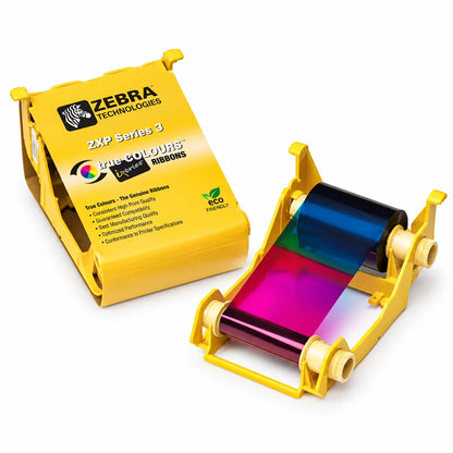 Zebra ZXP3 800033-340IN genuine YMCKO ribbon cartridge for full color card printing -tpstech.in