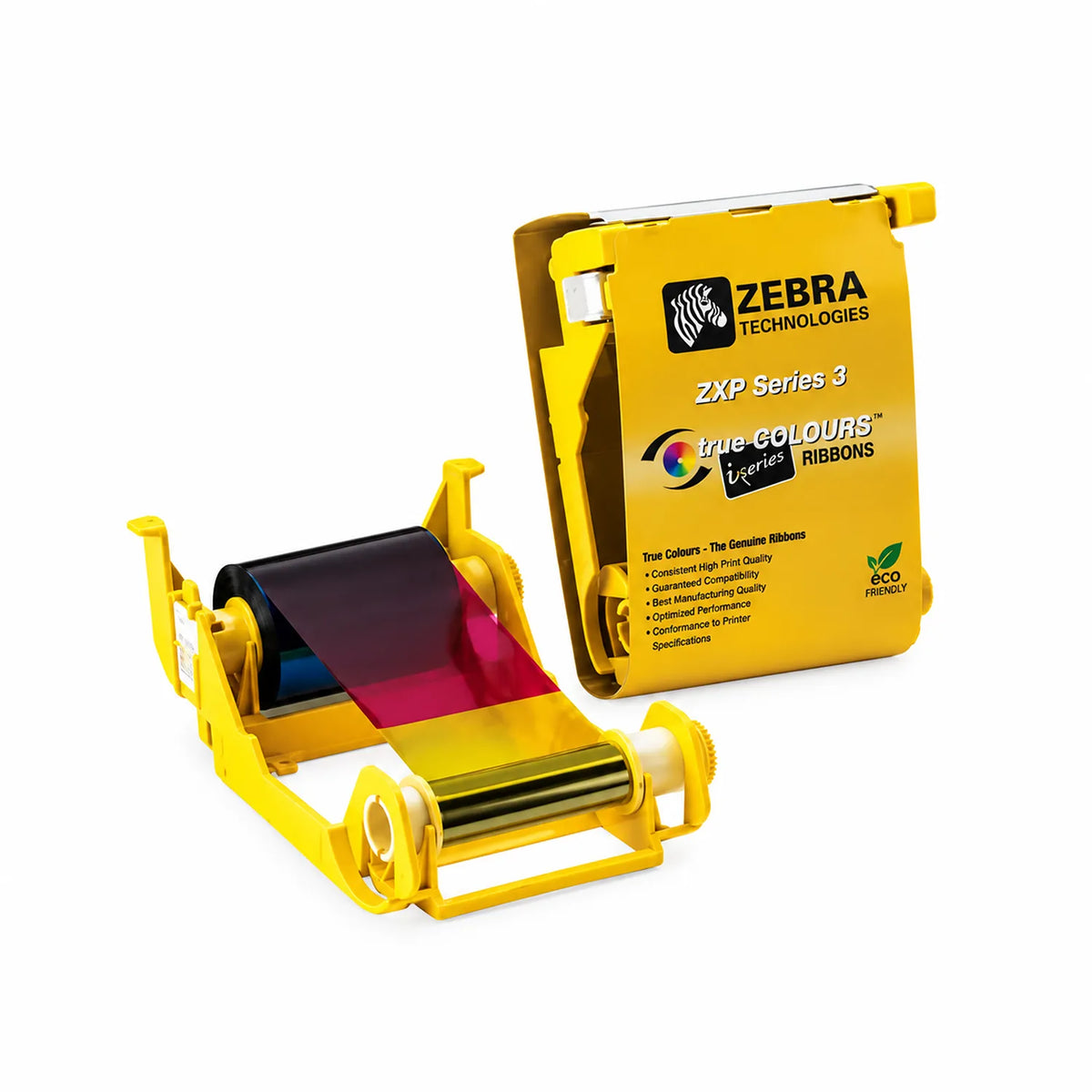 Zebra ZXP3 800033-340IN YMCKO color ribbon full panel ribbon for ZXP Series 3 card printer -tpstech.in