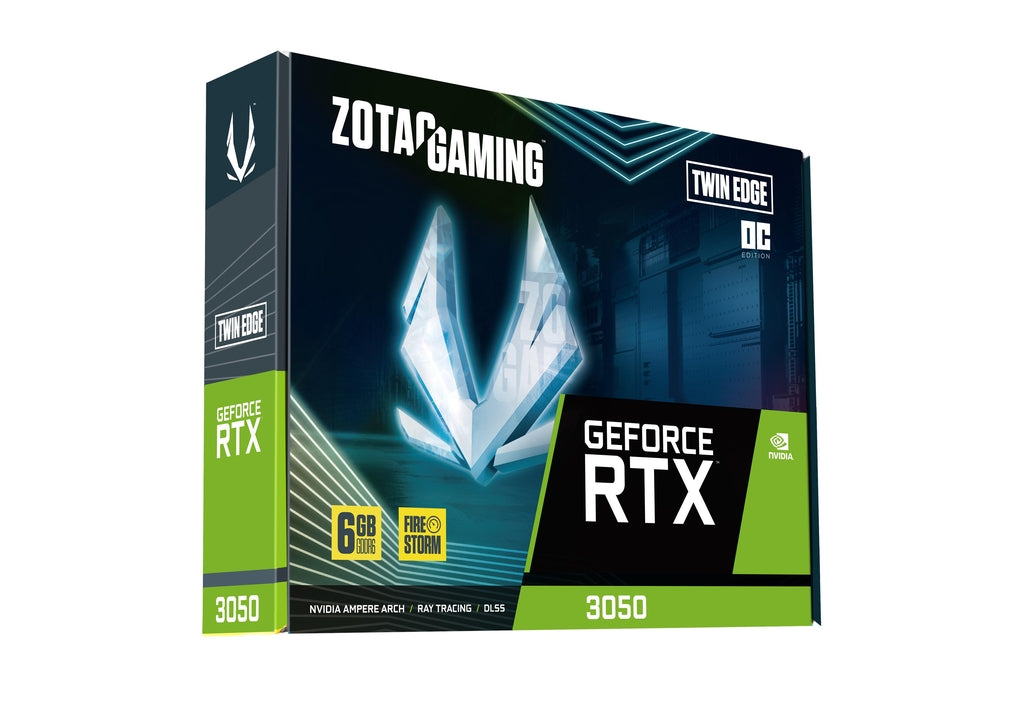 Zotac GeForce RTX 3050 Twin Edge 6GB OC GDDR6 128-Bit Graphics Card
