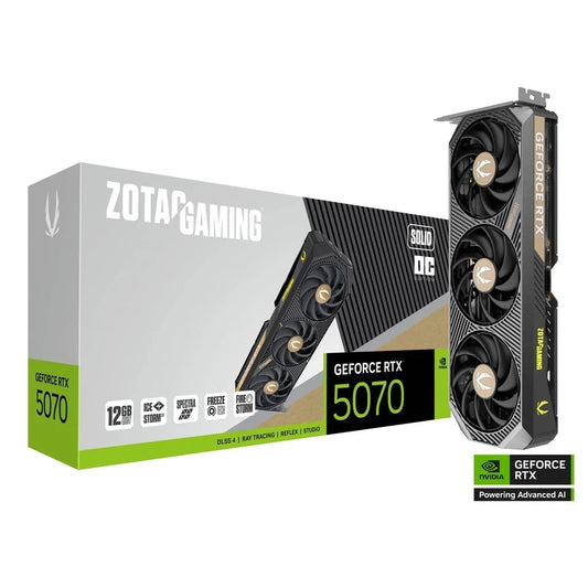 ZOTAC GAMING GeForce RTX 5070 SOLID 12GB OC GDDR7 Graphics Card