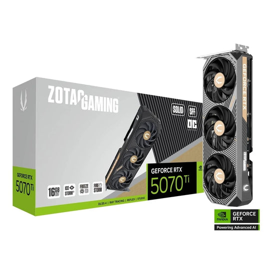 Zotac Gaming GeForce RTX 5070 Ti Solid SFF OC 16GB GDDR7 Graphics Card
