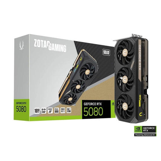 ZOTAC GAMING GeForce RTX 5080 SOLID 16GB GDDR7 Graphics Card