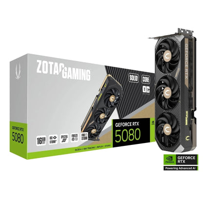 ZOTAC GAMING GeForce RTX 5080 SOLID CORE OC 16GB GDDR7 Graphics Card
